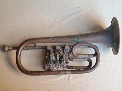 Alte rotierende C Trompete schöne MoP Intarsien & verstellbare Auslöser! - Bild 1 von 4