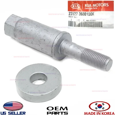 Perno de polea de cigüeñal genuino con arandela OEM Kia Sorento 2003-2006 23127-39801QQK Foto 1 de 2