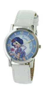 NIB VINTAGE Disney Snow White Watch Silver Tone white Band - Picture 1 of 3