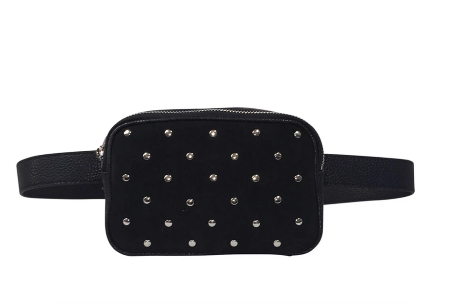 Tmrw Studio Black Dotted Alexander Belt Bag X2505