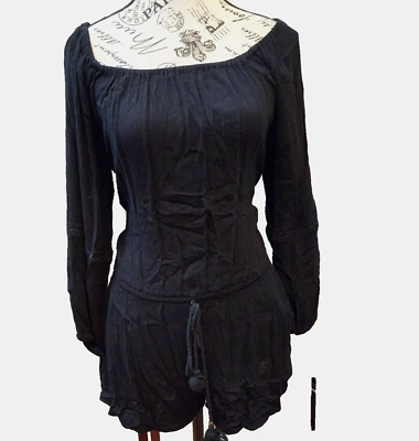 Черный вискозный комбинезон MOSSIMO — размер M - Изображение 1 из 4