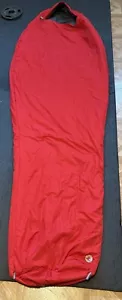 Marmot NanoWave 45 Sleeping Bag Red Synthetic Mummy Long - Picture 1 of 3