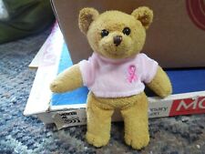 Avon brown with pink outfit breast cancer bear appx 4" tall