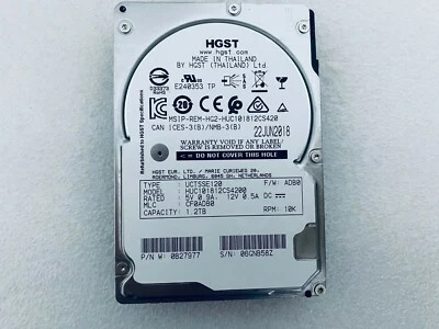 H.G.S.T 1.2TB HUC101812CS4200 1.2TB 10K 12Gb/s SAS 2.5'' Server Hard Drive - Image 1 of 4