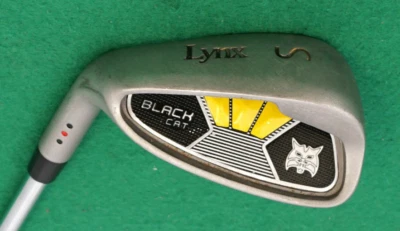 Left Handed Lynx Black Cat Sand Wedge Regular Steel Shaft Lynx Grip - Image 1 of 4