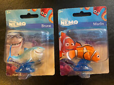 Lot of 2 Disney Finding Nemo Mattel Micro Collection Figure New Marlin and Bruce