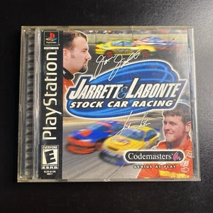 Jarrett & Labonte Stock Car Racing (PlayStation 1, 2000) PS1 - CIB - w/ Reg CARD - Picture 1 of 5