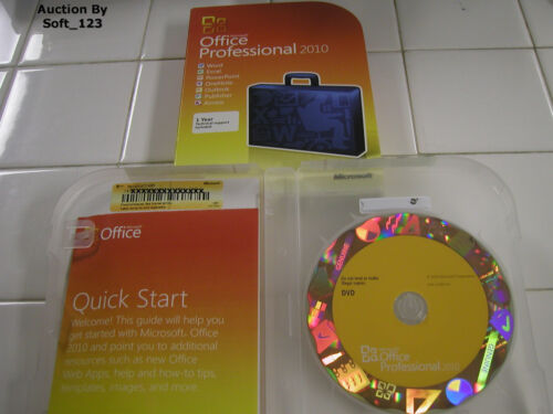 Microsoft Office 2010 Professional für 2 PCs vollständig Englisch Ver. =NEU EINZELHANDELSBOX=