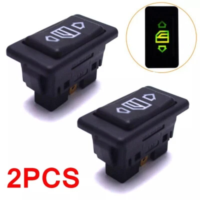 2x Universal 6Pin 12/24V Car Electric Power Controller Window Switch Button Kit - Image 1 of 4