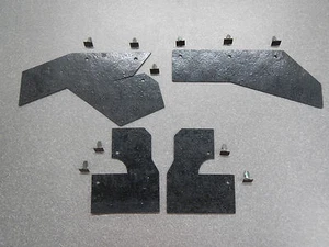 1963 1964 1965 Buick Riviera Auxiliary Inner Fender Splash Aprons with 10 Clips - Picture 1 of 10