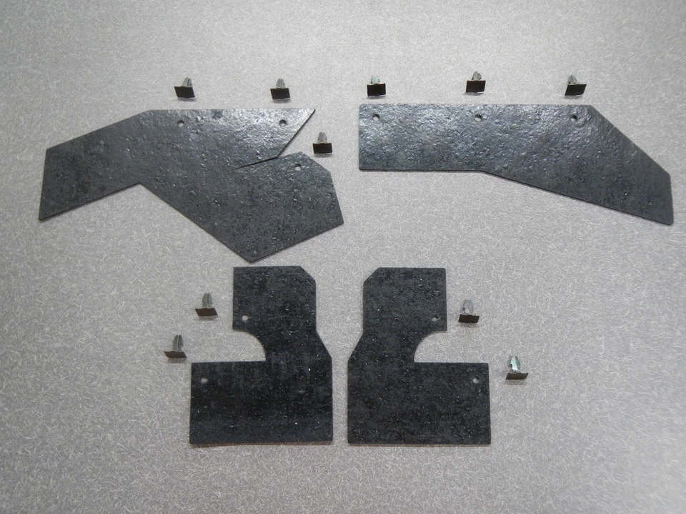 1963 1964 1965 Buick Riviera guardabarros interior auxiliar delantales salpicaduras con 10 clips Foto 1 de 4