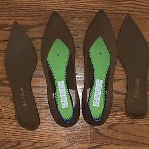 Rothy’s Driftwood Points Worn Once Retired EUC Sz 11.5 Forms & Insoles INCLUDED - Picture 1 of 7