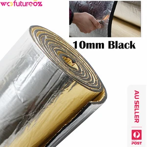 Aluminum Foil Finish 10mm Car Sound Deadening Heat Reduce Barrier Mat Adhesive - Picture 1 of 14