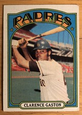 1972 Topps Clarence Gaston Baseball Card #431 Padres Low-Grade
