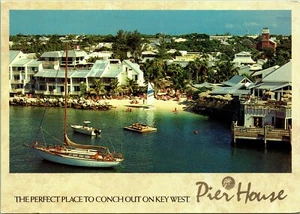 Pier House Resort & Spa Key West Florida Postkarte Strand Segelboote - Bild 1 von 2