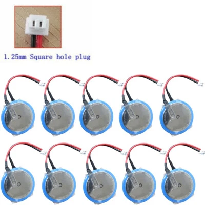 New 10x CR2450HR 3V 550mAh Button Battery with 1.25mm Square Hole Plug for AFPX - Image 1 of 4