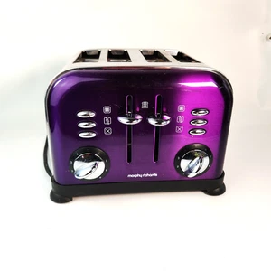 Tostadora Morphy Richards Accents 44737 púrpura de 4 rebanadas - Imagen 1 de 8