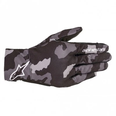 Guantes de motocicleta de carretera Alpinestars YOUTH Reef - negros camuflados/grises Foto 1 de 2