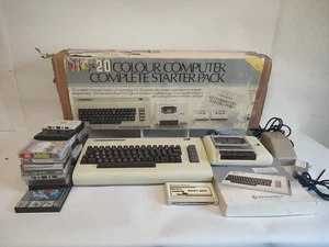 Vintage Commodore Vic 20 Computer Boxed w/Datasette Power Supply & Games - Picture 1 of 24
