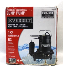 Everbilt HDS50 Sump Pump 1/2 H P Cast Iron 1000041120 - Picture 1 of 5