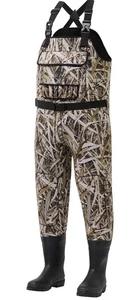 Men’s Neoprene Waders Reeds Camo for Fishing Boot Foot 9 - Picture 1 of 13