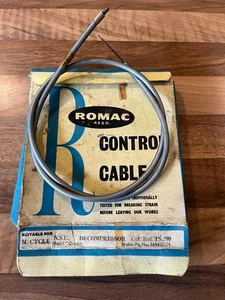 NSU Quickly Decompressor Cable Romac TS299 Made In UK NOS - Picture 1 of 3