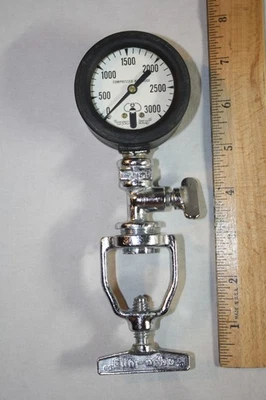 Vintage U.S. Diver Aqua Lung Tank Pressure Test Gauge Tested! - Image 1 of 4