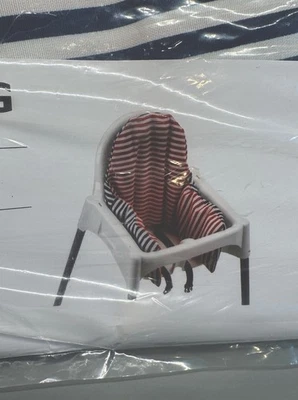 Funda Silla Alta Ikea Pyttig Cojín Inflable Rojo Blanco Azul 402.731.97 Nuevo  Foto 1 de 4