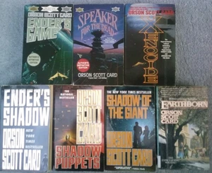 Orson Scott Card Lot of 7 Enders Speaker Xenocide Shadow Puppets Giant Earthborn - Bild 1 von 3