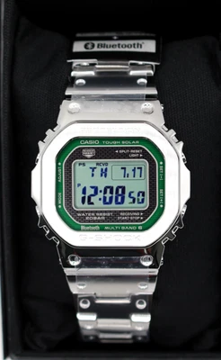 Orologio Uomo Casio G-SHOCK GMW-B5000D-3JF Full Metal Silver Green Digitale... - Immagine 1 di 4