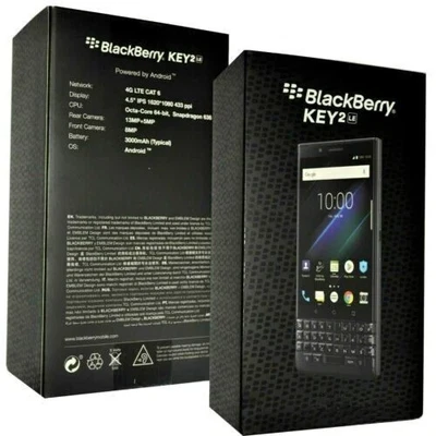 BlackBerry KEY2 LE 32GB+4GB Unlocked Single SIM Smartphone-New Unopened - Image 1 of 4