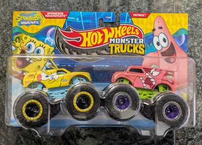 2025 Hot Wheels Monster Trucks SpongeBob SquarePants Patrick Demolition Doubles - Image 1 of 4