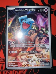 Tarjeta promocional Pokemon TCG Destined Rivals Wobuffett ETB Black Star - Imagen 1 de 1