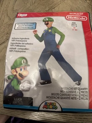 Disfraz infantil Super Mario Bros Luigi mediano (7-8) Foto 1 de 4