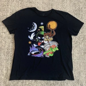 Camiseta Space Jam Para Hombre XL Negra Baloncesto Taz Marvin Looney Tunes - Imagen 1 de 7