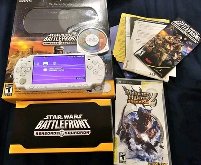 Sony PSP-2000 Star Wars Battlefront Darth Vader Edition – Box And Extras-Tested - Image 1 of 4