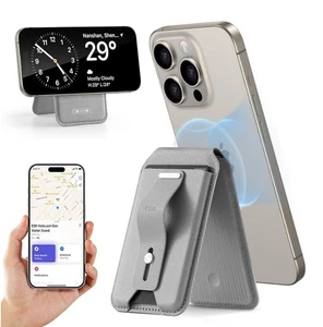 ESR HaloLock Geo Wallet Stand supporto magnetico per telefono con Apple Find My - grigio - Foto 1 di 8