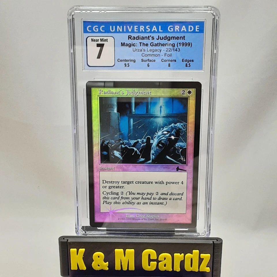 MTG - Urzas Legacy - Radiants Judgmet - Foil - Graded - CGC 7 - Image 1 of 4