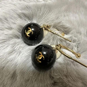Chanel Black Stone Earrings - Picture 1 of 6