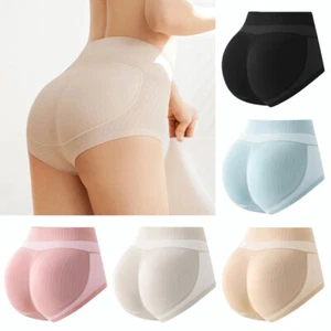 Ropa interior modeladora de cuerpo de cadera calzoncillos sin costuras pantalones potenciadores de trasero acolchados rosa - Imagen 1 de 16