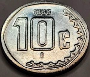 1996 Mexico 10 Centavos KM# 547 US SELLER COMBINED SHIPPING REFUND - Picture 1 of 2
