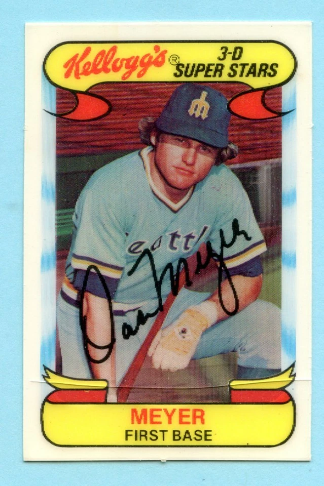 1978 Kelloggs Baseball # 12 Dan Meyer  Box 342 - Image 1 of 2