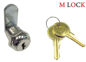 1 1/8" Flat Key Cam Lock Cabinet Enclosure Glass Case Mailbox Door Case 8900-2 - Picture 1 of 2