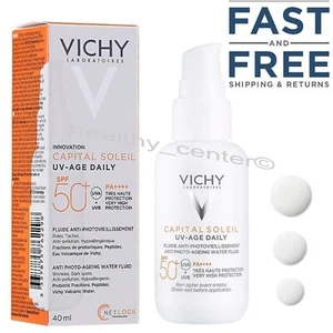 Vichy Capital Soleil UV-Age Daily Anti-Photoaging Fluid SPF50+ Sunscreen 40ml - Picture 1 of 4