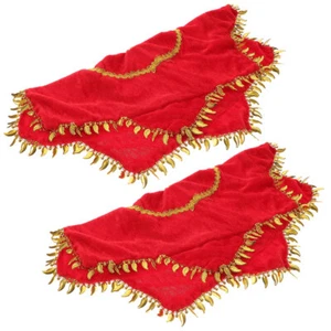 2 piezas pañuelo de baile toalla de baile rojo pañuelo musical bufanda de juego musical - Imagen 1 de 12