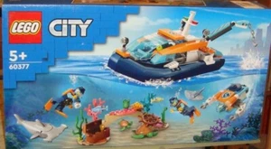 LEGO CITY - EXPLORER DIVING BOAT & MINI-SUBMARINE SET - NEW/UNOPENED - 60377 - Picture 1 of 2