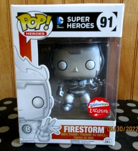 Funko POP! DC Firestorm Glow in the Dark GITD #91 Fugitive Toys Exclusive - Picture 1 of 8