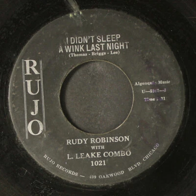 RUDY ROBINSON: i didn't sleep a wink last night / if i didn't care RUJO 7" - Image 1 of 2