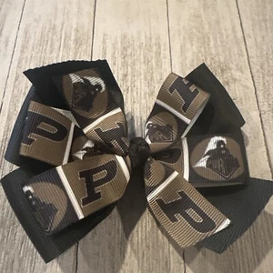 Purdue Hair Bow Purdue Bow Purdue Boilermakers Bow - Picture 1 of 1