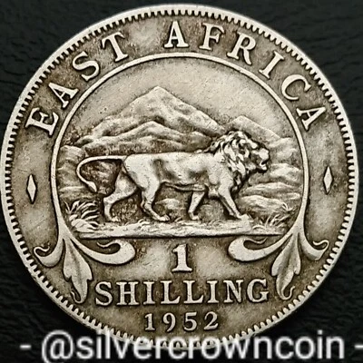 East Africa * Uganda * Kenya 1 Shilling 1952. KM#31. 1 Dollar coin. Last year is - Image 1 of 4